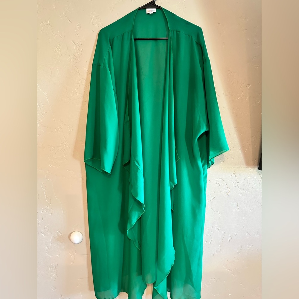 LuLaRoe Vibrant Green Kimono